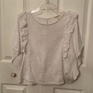 Boutique Ruffle Sleeve Blouse